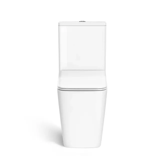 Nevada Rimless Close Coupled Toilet With Premium Soft Close Slim Seat