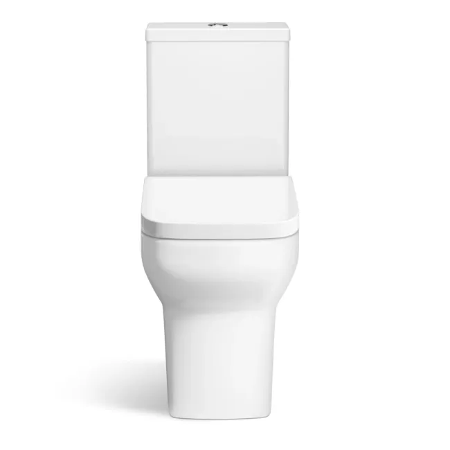 Chicago Rimless Close Coupled Toilet With Soft Close Seat
