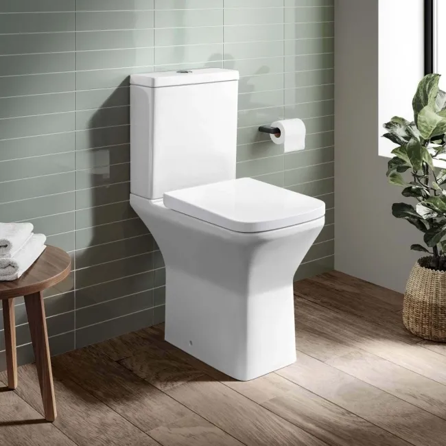 Dallas Rimless Comfort Height Close Coupled Toilet With Soft Close Seat
