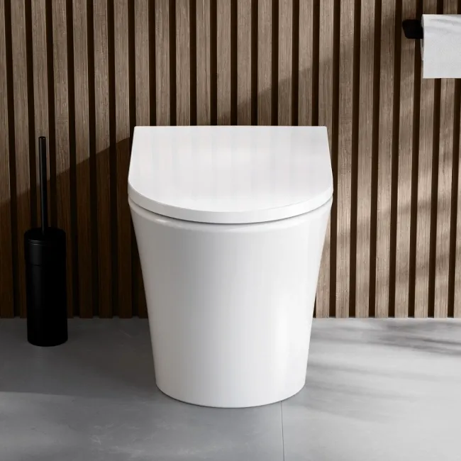 Tucson Rimless Back To Wall Toilet With Premium Soft Close Seat