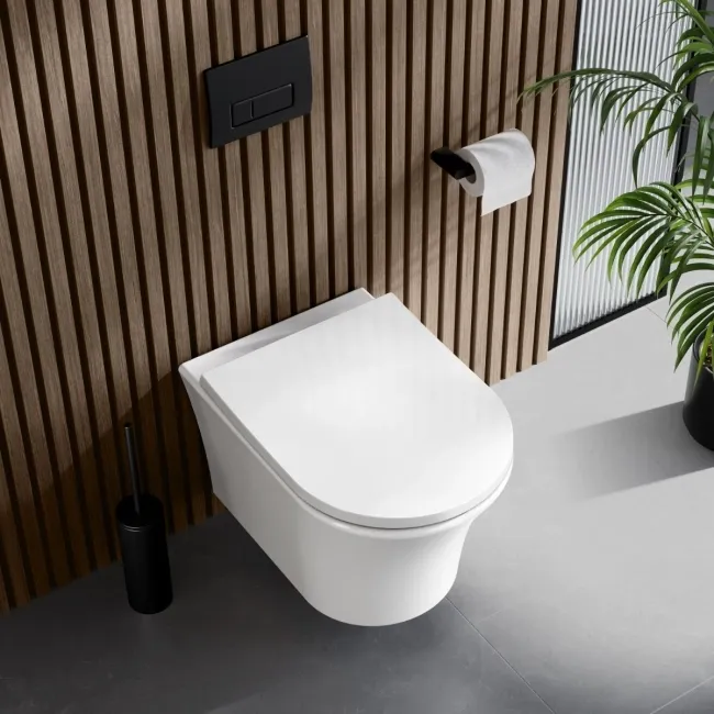 Tucson Rimless Wall Hung Toilet With Premium Soft Close Seat