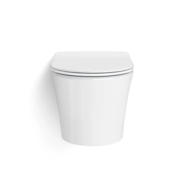Tucson Rimless Wall Hung Toilet With Premium Soft Close Slim Seat