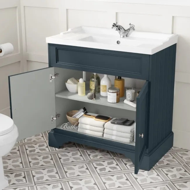 Lucia Inky Blue Basin Vanity 830mm