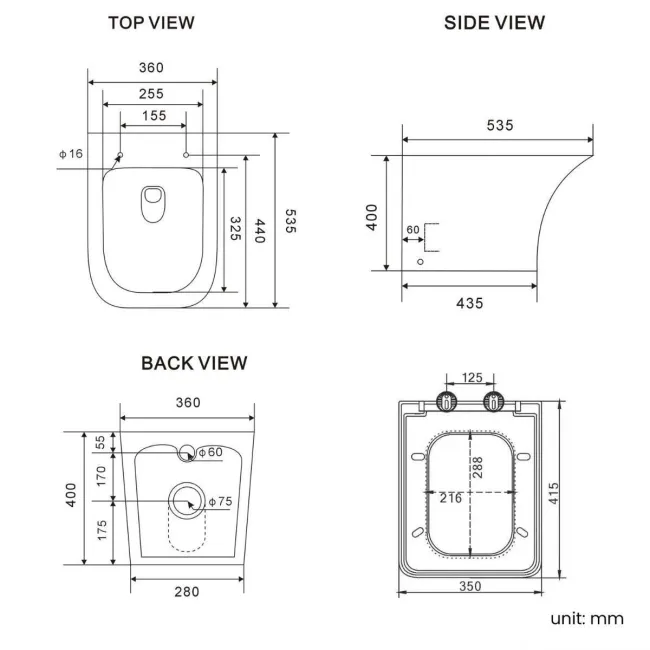 Mersey Gloss White Combination Vanity Basin and Houston Toilet 1300mm