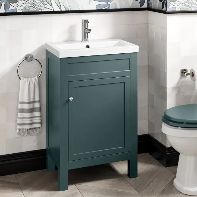 Bermuda Midnight Green Basin Vanity 500mm