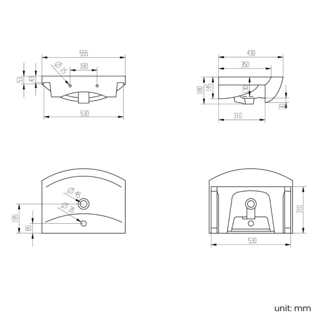 Capri Fog Grey Combination Vanity Basin and Denver Toilet 1050mm - Chrome Handles