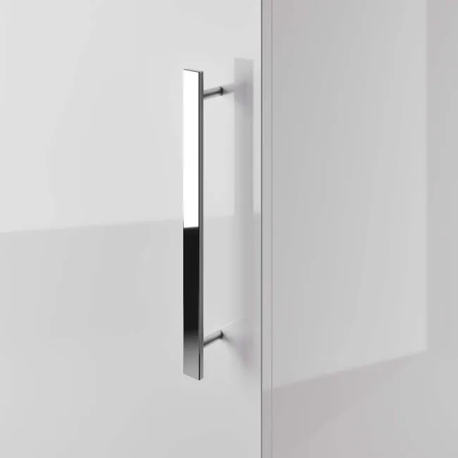 Avon Gloss White Cloakroom Floor Standing Basin Vanity 400mm and Toilet Set