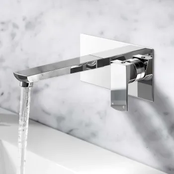 Soar Chrome Wall Mounted Basin Mixer Tap
