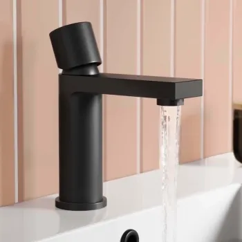 Tyne Matt Black Basin Mixer Tap