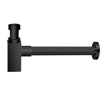 Matt Black Square Solid Brass Bottle Trap