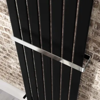 Chrome Towel Hanger 500mm for Single Flat Panel Radiator