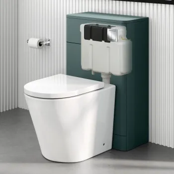 Detroit Cable Operated Concealed Cistern With Chrome Square Push Button