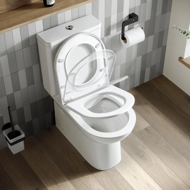 Aruba Rimless Close Coupled Toilet With Soft Close Seat