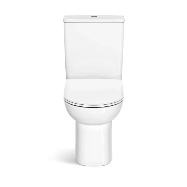 Aruba Rimless Close Coupled Toilet With Slim Soft Close Seat