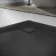 Berlin Quadrant Matt Black Slate Effect SMC Composite Shower Tray 900x900mm