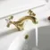 Nene Traditional Brushed Brass Basin Mixer Tap