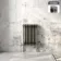 Athens Raw Metal Double Column Horizontal Traditional Radiator 600x425mm