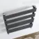 Santorini Anthracite Flat Panel Heated Towel Rail 1000x600mm