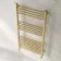 Barcelona Brushed Brass Straight Heated Towel Rail 1200x600mm