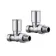 Chrome Plated Brass Straight Manual Radiator Valves (Pair) Standard 15mm