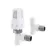 White Thermostatic Angled Radiator Valve (Pair) Standard 15mm