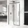 Stockholm Matt Black Easy Clean 8mm Frameless Sliding Shower Door 1000mm