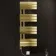Seville Electric Brushed Brass Designer Flat Panel Heated Towel Rail 1200x450mm