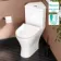 Orlando Rimless Comfort Height Close Coupled Corner Toilet With Soft Close Slim Seat