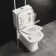 Atlanta Fully Back to Wall Close Coupled Toilet & Pedestal Basin Set