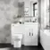 Avon Gloss White Combination Vanity Basin and Miami Toilet 1000mm