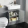 Monaco Dove Grey Combination Vanity Basin and Seattle Toilet 1200mm