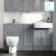 Monaco Dove Grey Combination Vanity Basin and Seattle Toilet 1500mm