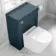 Traditional Inky Blue Back To Wall Unit and Boston Toilet
