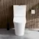 Tucson Rimless Close Coupled Toilet With Premium Soft Close Slim Seat