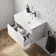 Trent Gloss White Wall Hung Basin Drawer Vanity 600mm