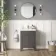 Bermuda Graphite Grey Basin Vanity 600mm