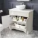 Lucia Chalk White Cabinet with Marble Top 840mm - Excludes Counter Top Basin