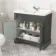 Lucia Graphite Grey Basin Vanity 830mm