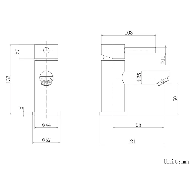 Trent Chrome Cloakroom Basin Mixer Tap