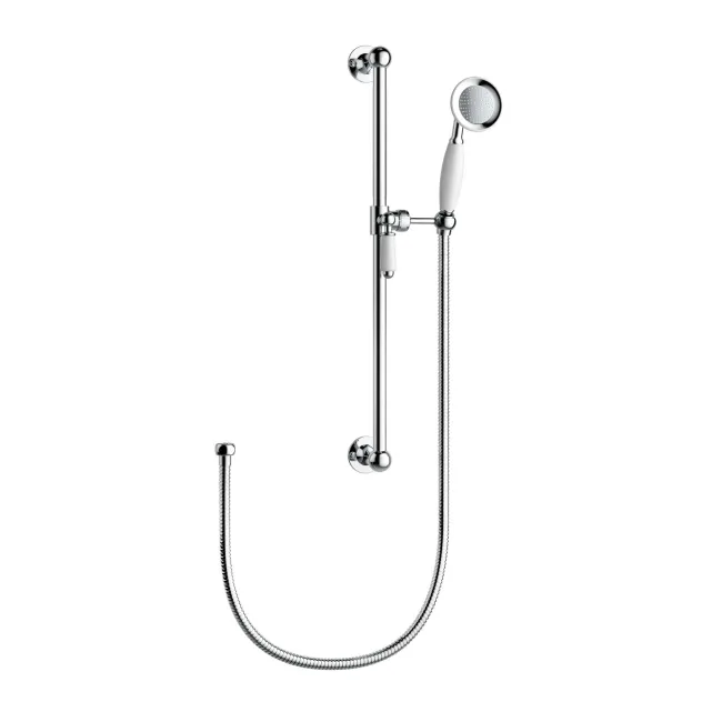 Chrome Traditional Shower and Sliding Riser Set