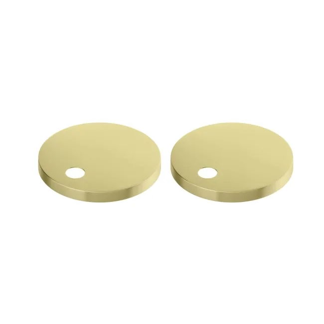 Brushed Brass Toilet Seat Round Hinge Cover Caps 60mm