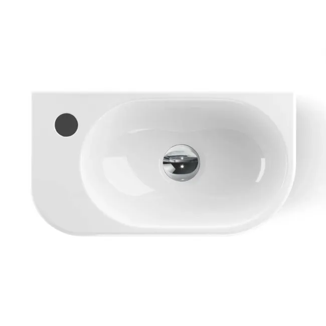 Georgia Wall Hung Left Handed 400mm Cloakroom Basin