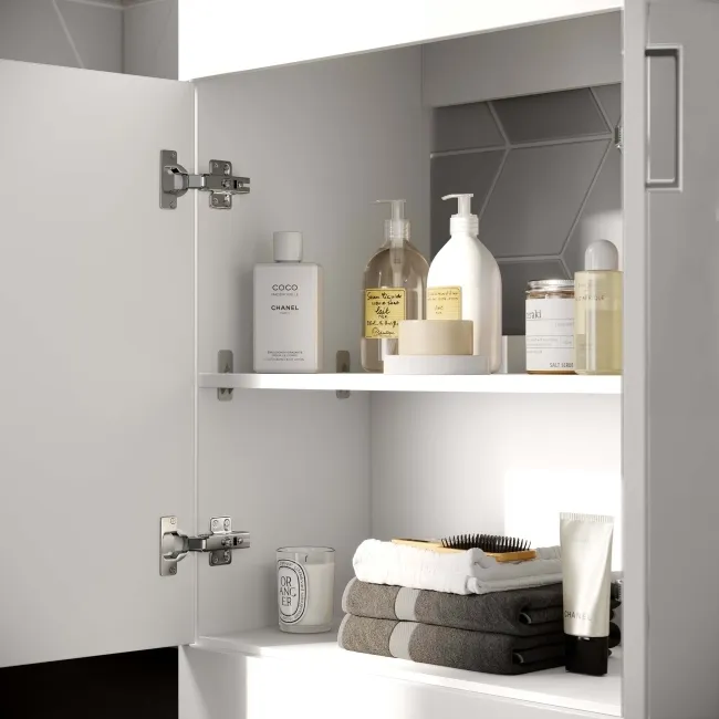 Mersey Gloss White Basin Vanity 500mm