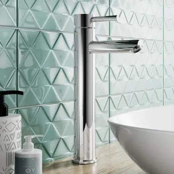Trent Chrome High Rise Basin Mixer Tap