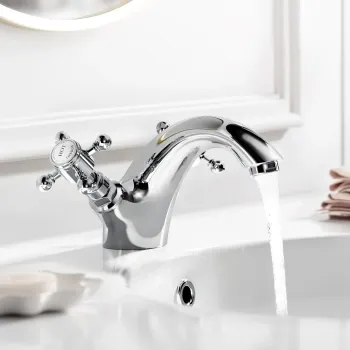 Tweed Traditional Chrome Basin Mixer Tap