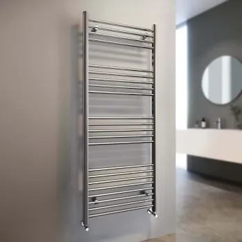 Barcelona Chrome Straight Heated Towel Rail 1600x600mm