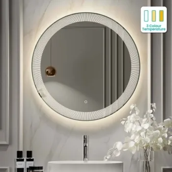 Blake Round Illuminated LED Mirror 800mm