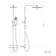 Galway Premium Square Thermostatic Shower with Large 300mm Head