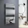 Santorini Chrome Flat Panel Heated Towel Rail 1200x600mm