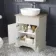 Lucia Chalk White Vanity With Oak Effect Top & Curved Counter Top Basin 640mm